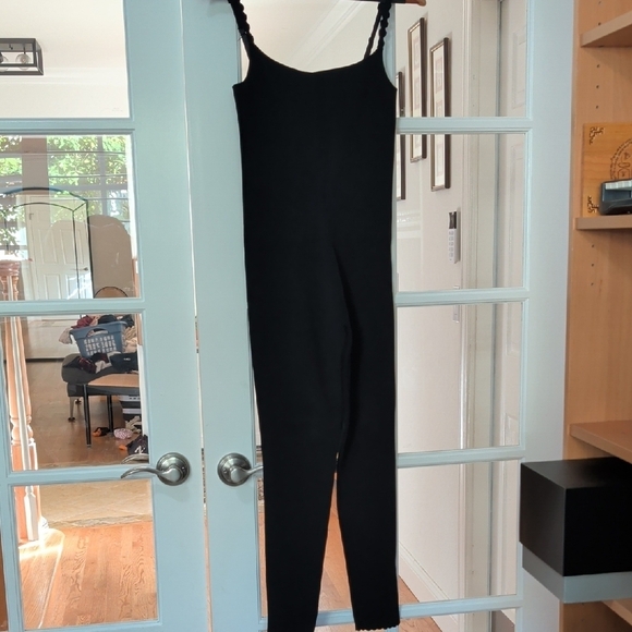 Victoria Beckham Pants - Victoria Beckham Black Sleeveless Jumpsuit